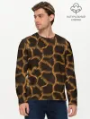 Мужской лонгслив базовый / Леопард