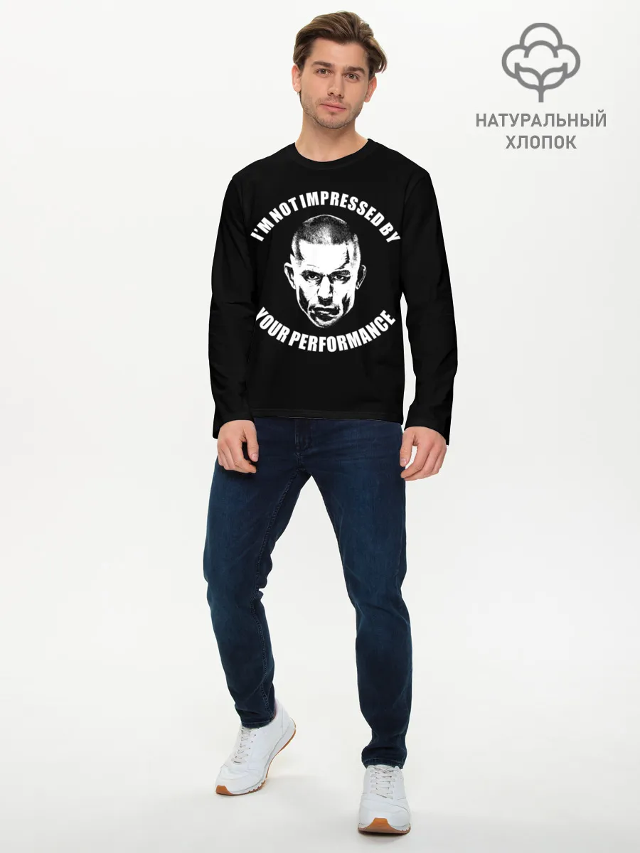 Мужской лонгслив базовый / Жорж Сен-Пьер