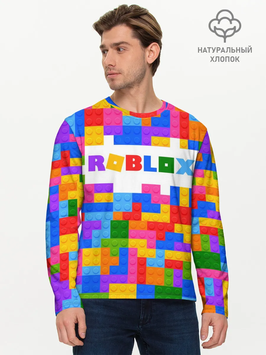 Мужской лонгслив базовый / ROBLOX LEGO