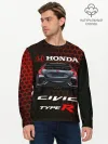 Мужской лонгслив базовый / Honda Civic Type R.