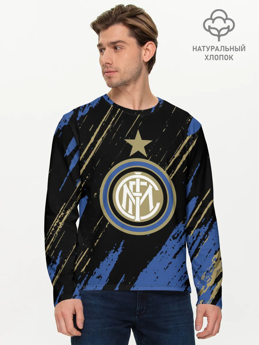 Мужской лонгслив базовый / Inter / Интер.