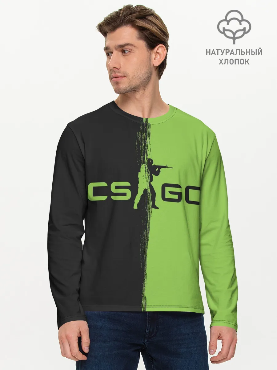 Мужской лонгслив базовый / CS GO