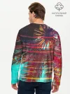 Мужской лонгслив базовый / Palm glitch art