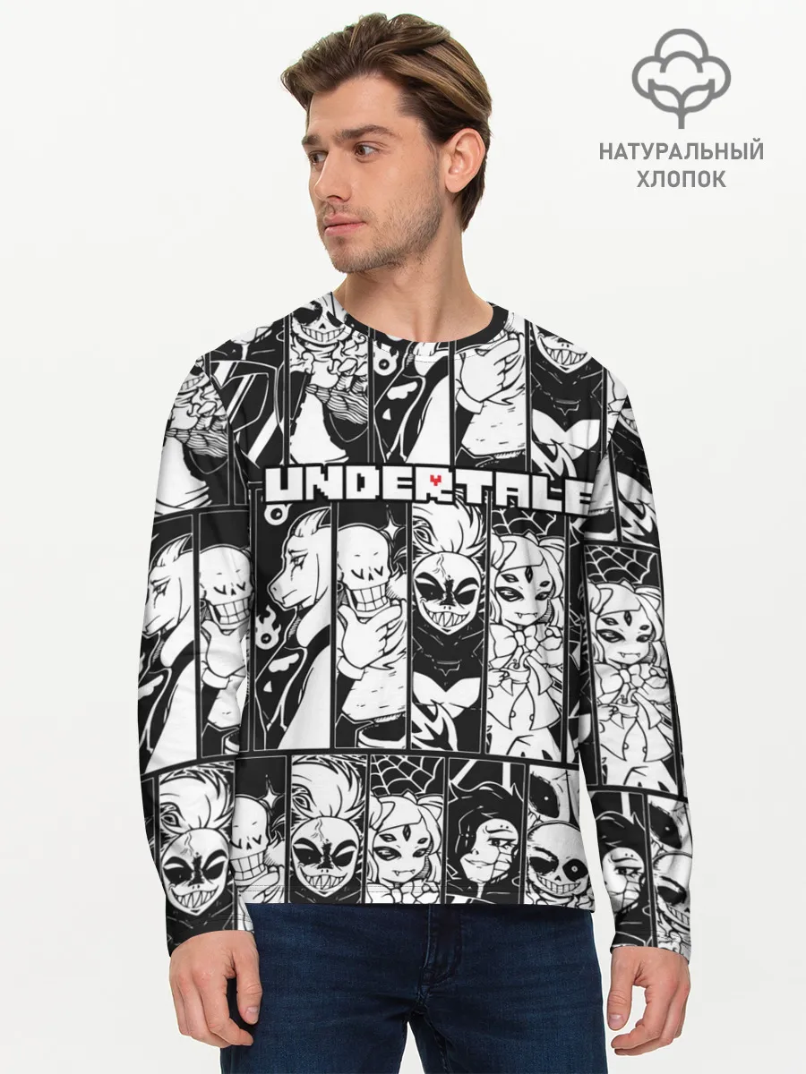 Мужской лонгслив базовый / UNDERTALE
