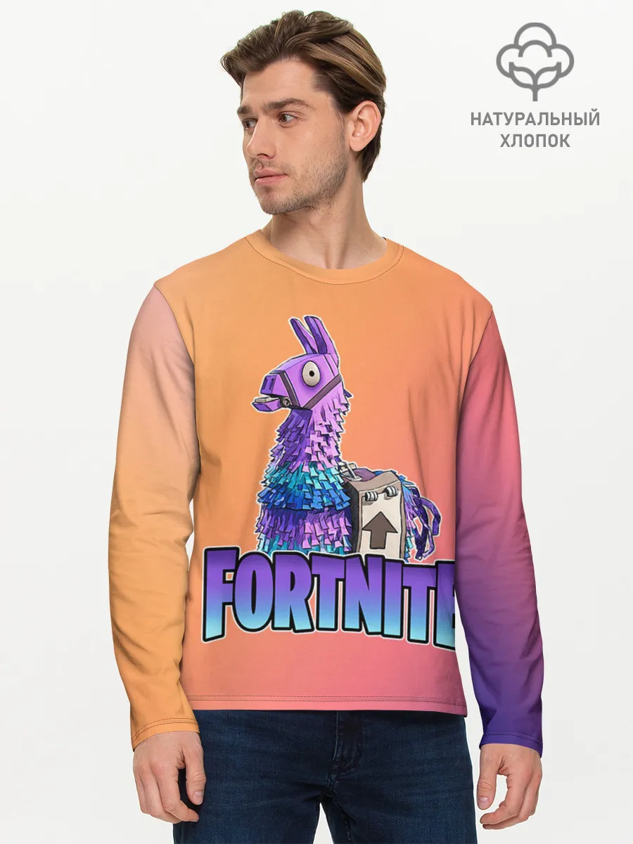 Мужской лонгслив базовый / Fortnite | Lama
