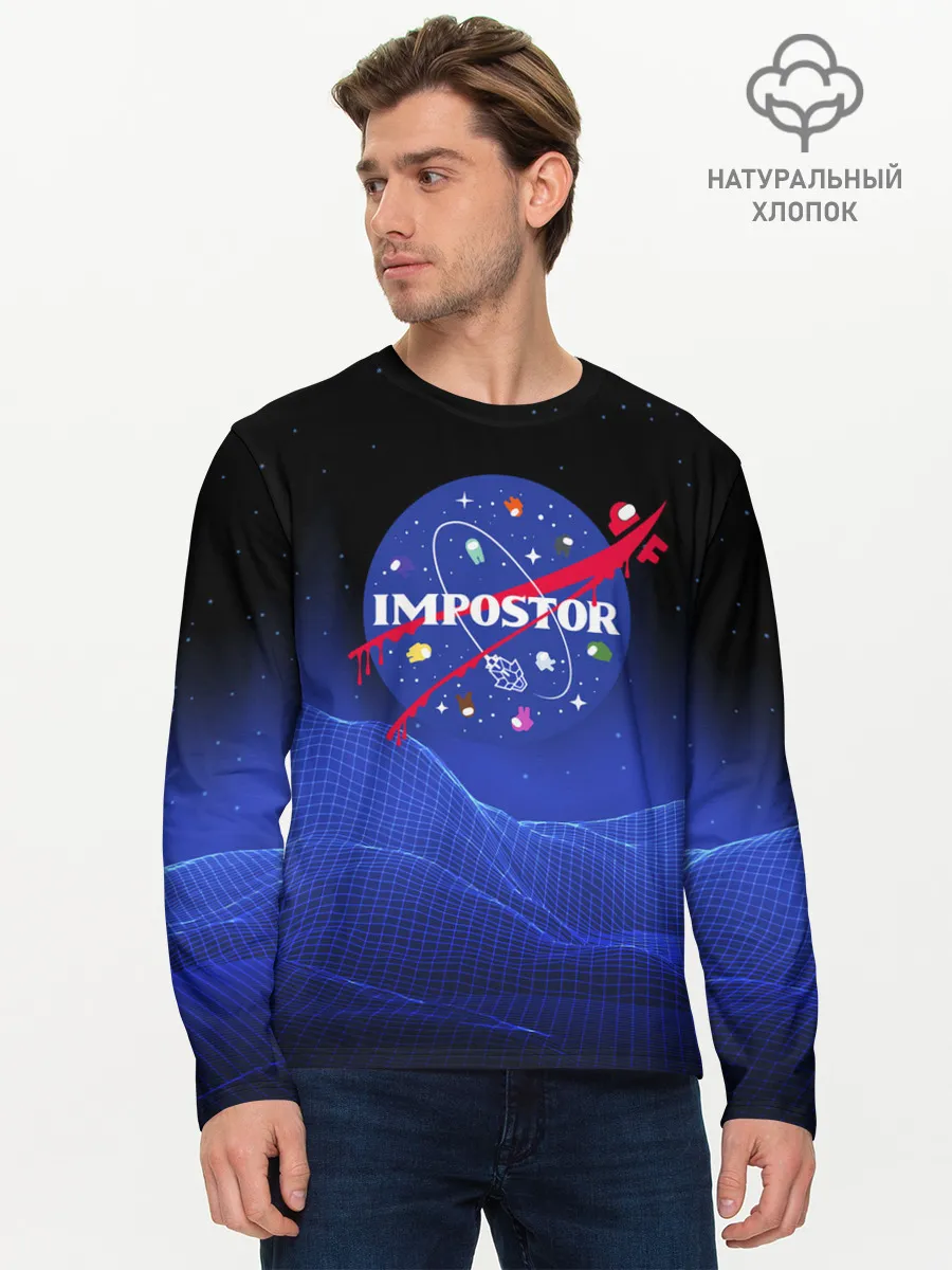 Мужской лонгслив базовый / IMPOSTOR / NASA.