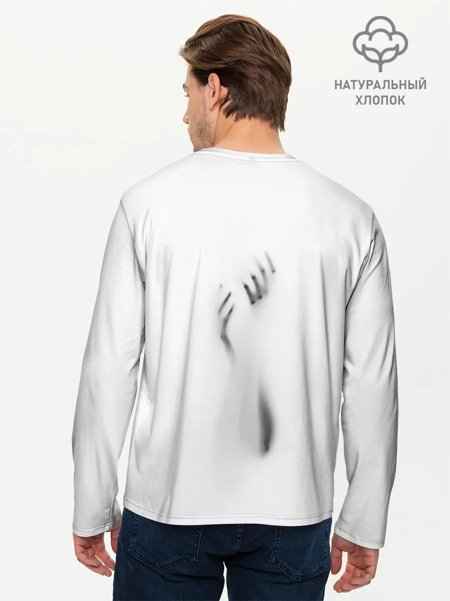 Мужской лонгслив базовый / Руки за стеклом