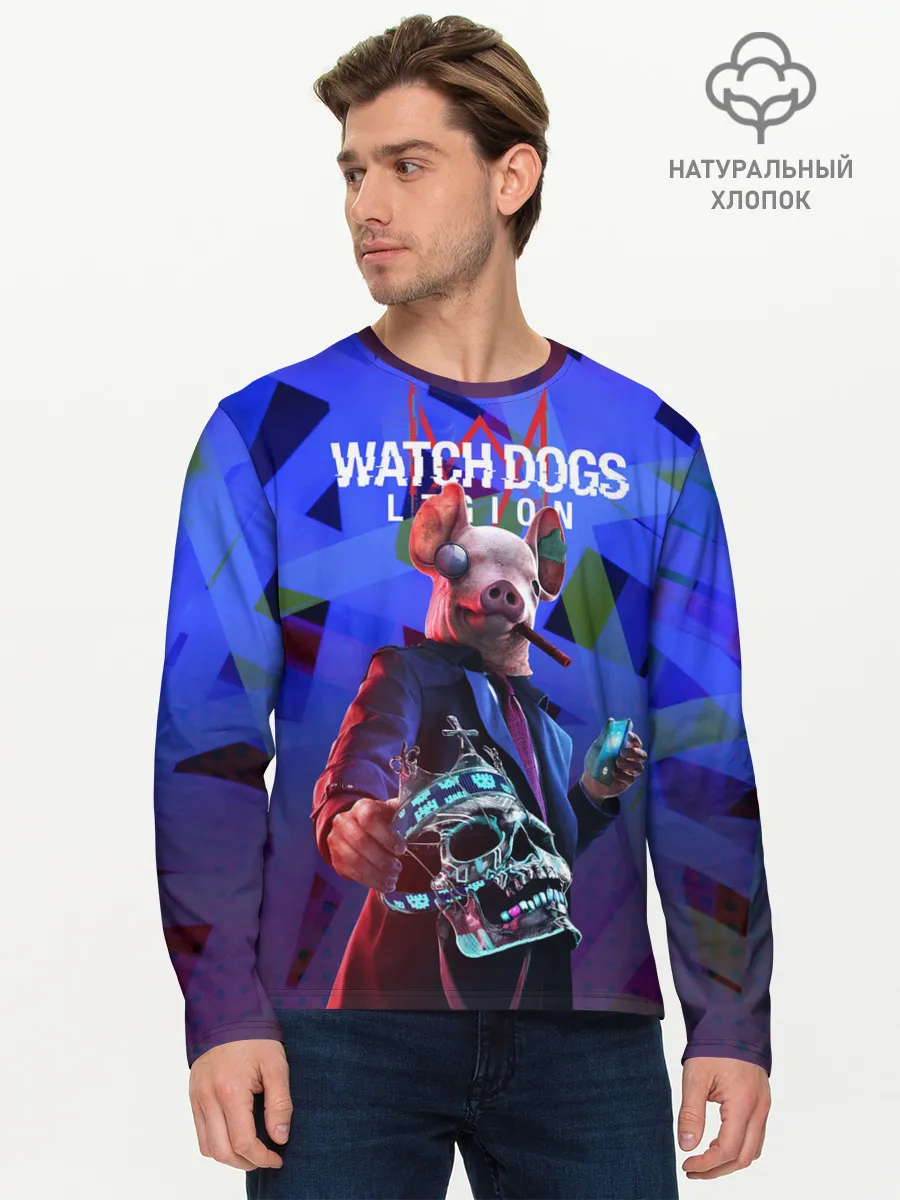 Мужской лонгслив базовый / Watch Dogs: Legion