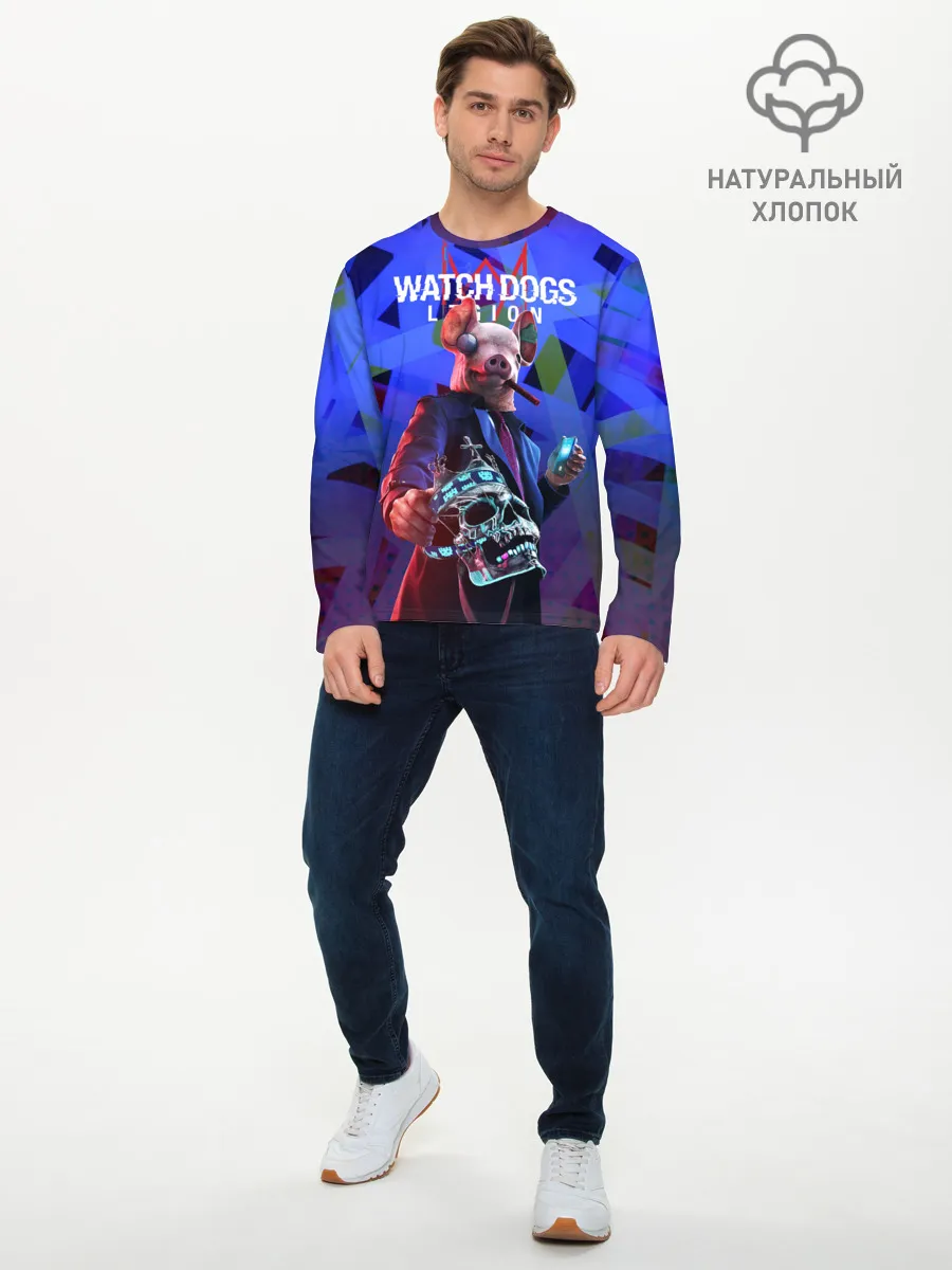 Мужской лонгслив базовый / Watch Dogs: Legion