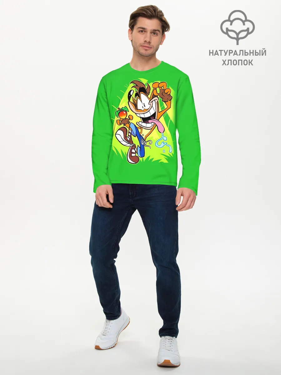 Мужской лонгслив базовый / CRASH BANDICOOT