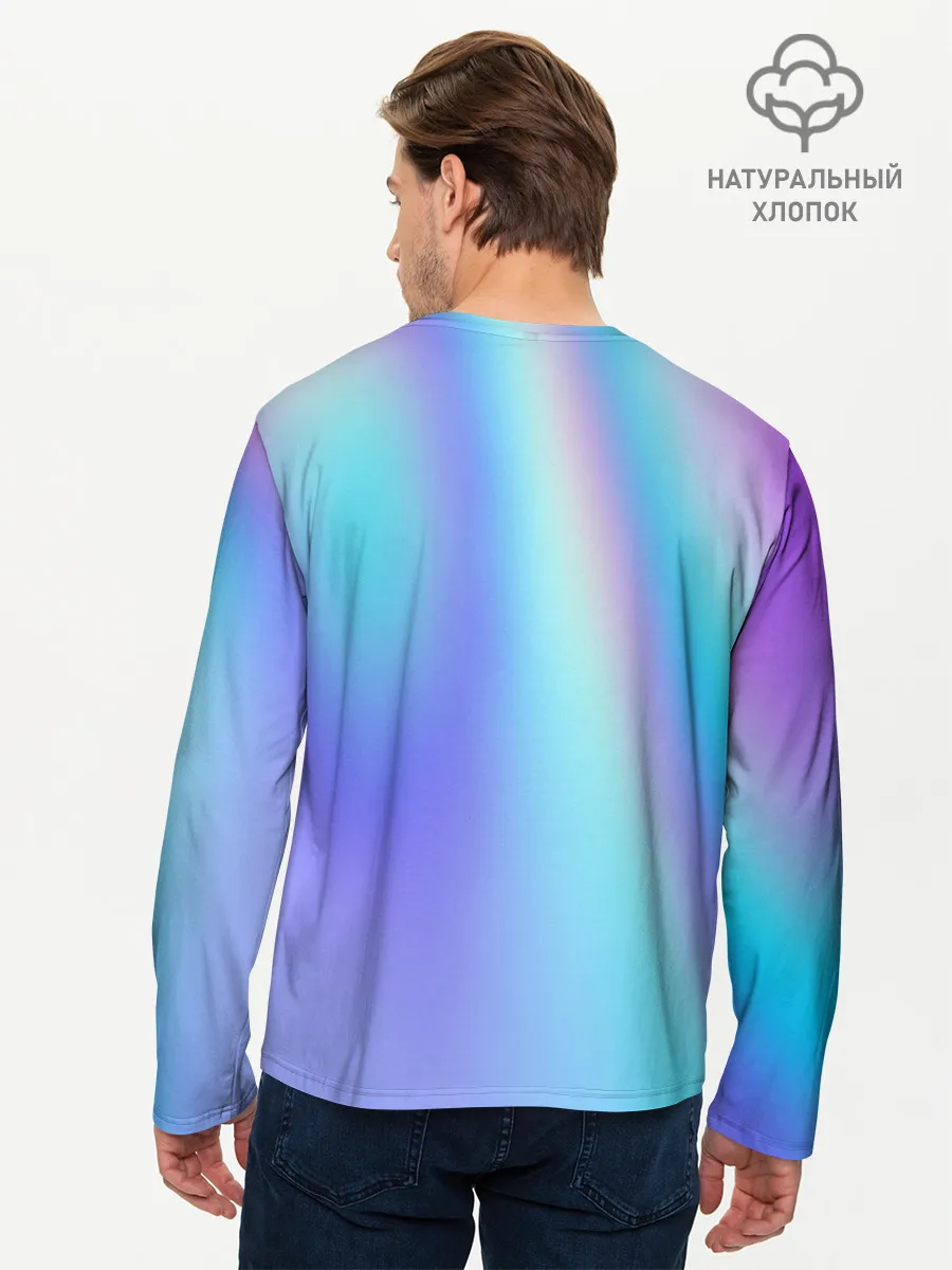 Мужской лонгслив базовый / СИЯЙ