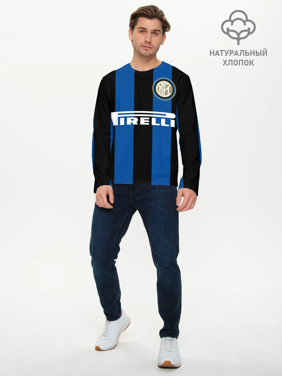 Мужской лонгслив базовый / Ретро Форма Интер