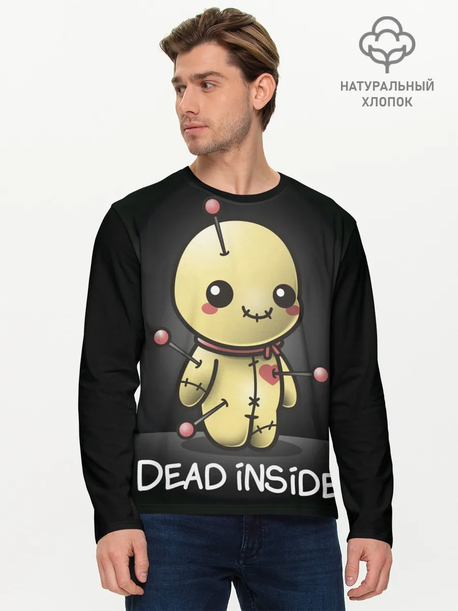 Мужской лонгслив базовый / DEAD INSIDE