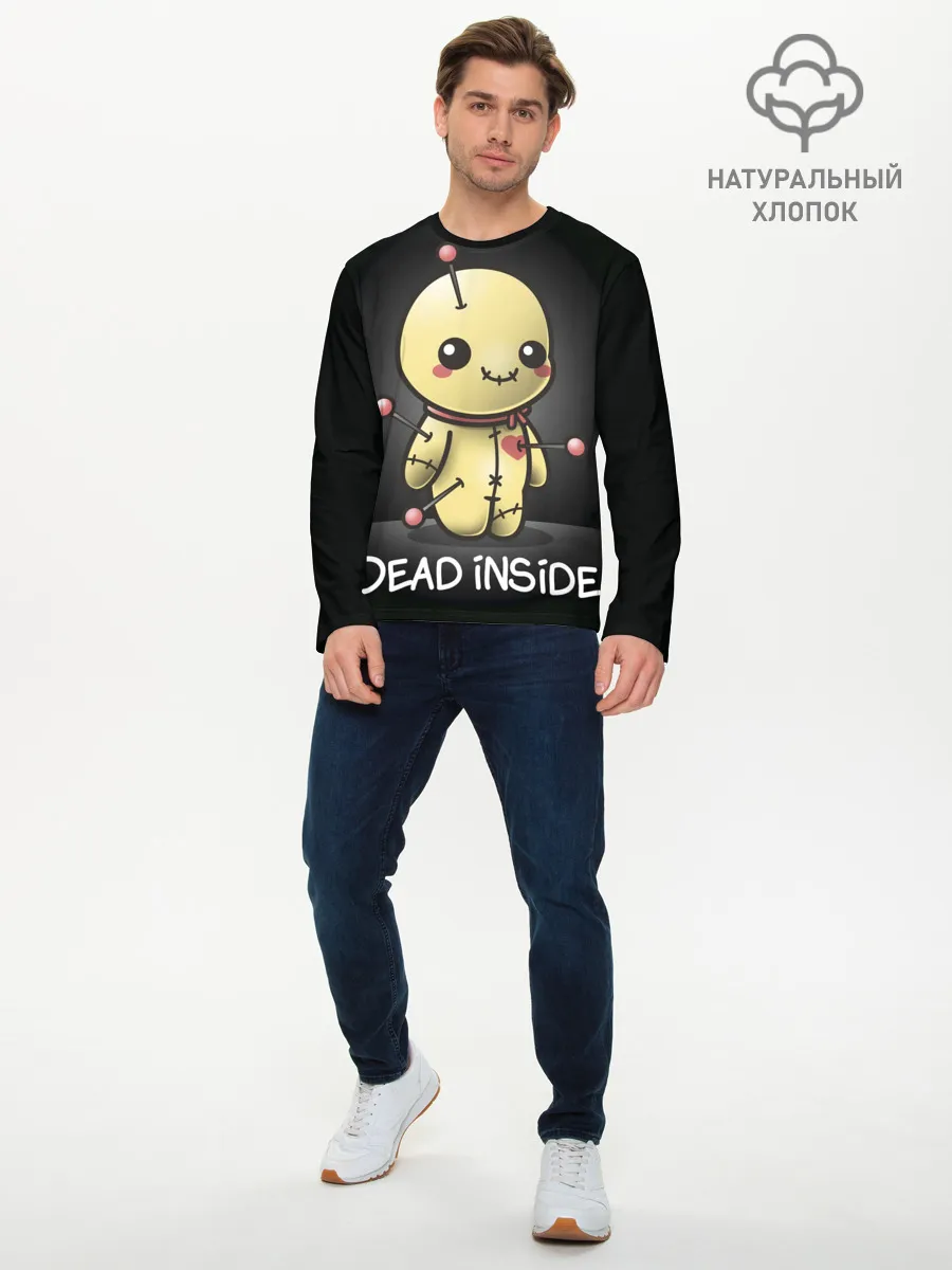 Мужской лонгслив базовый / DEAD INSIDE