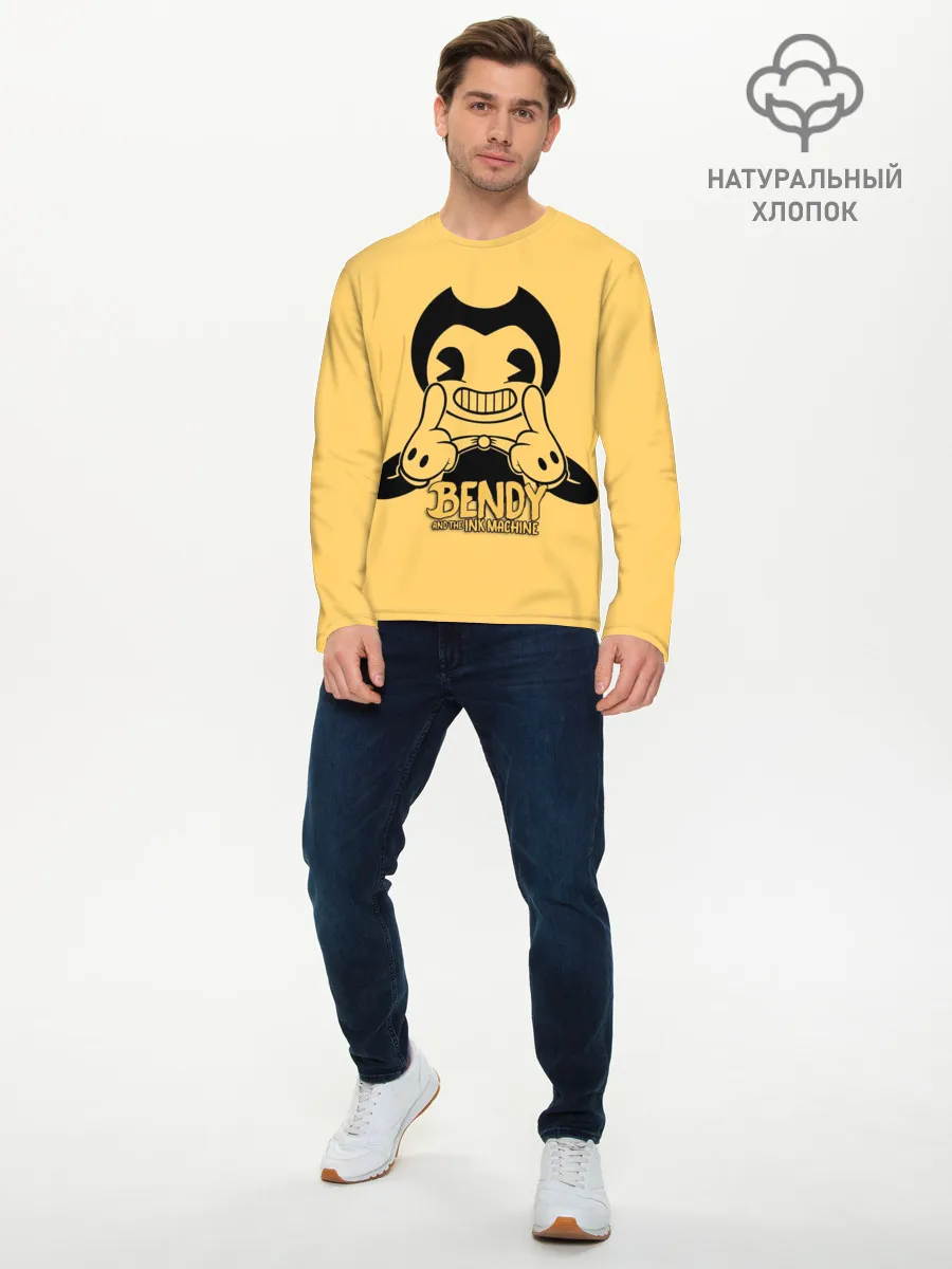 Мужской лонгслив базовый / Bendy And The Ink Machine