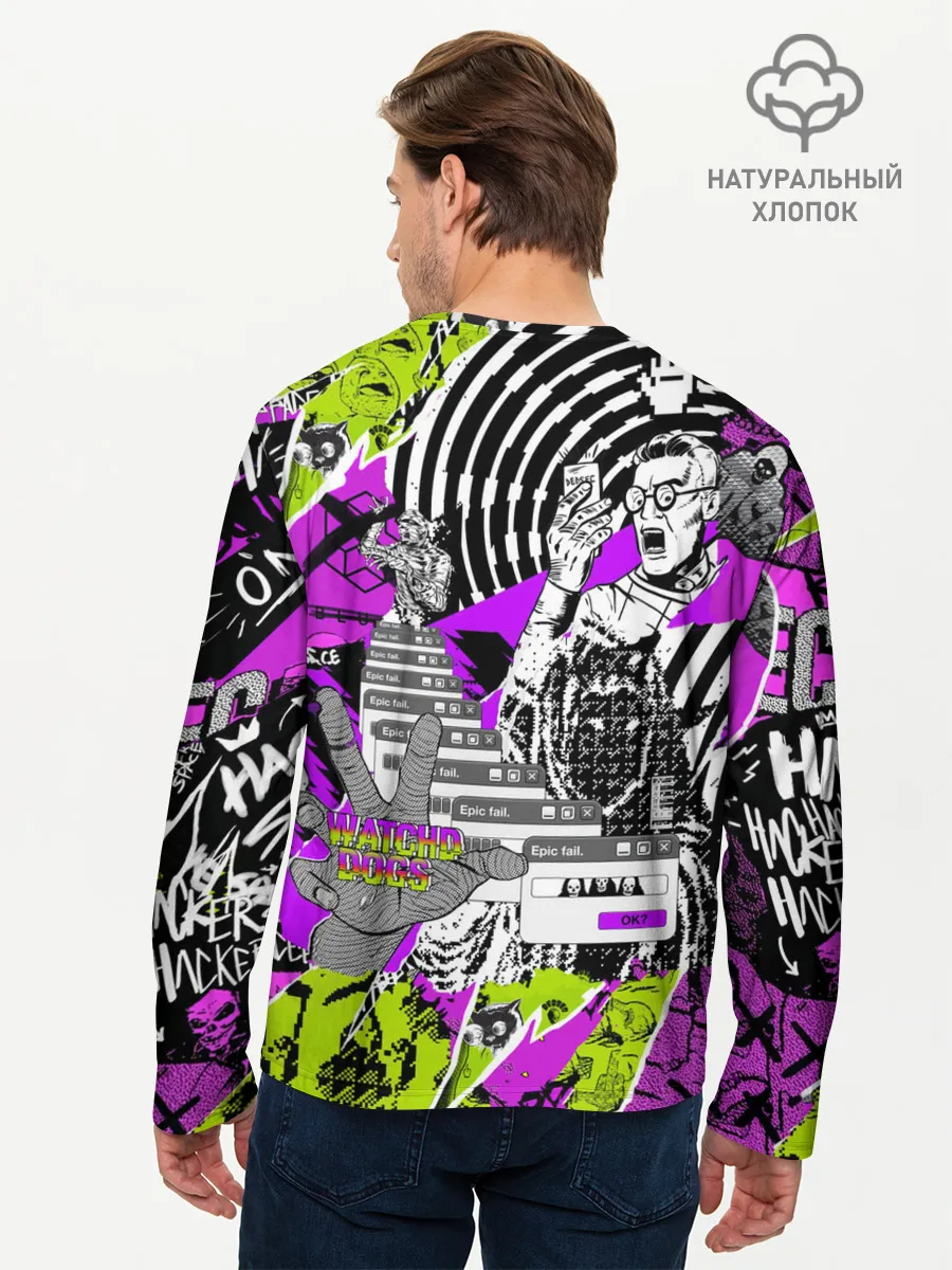 Мужской лонгслив базовый / Watch Dogs: Legion