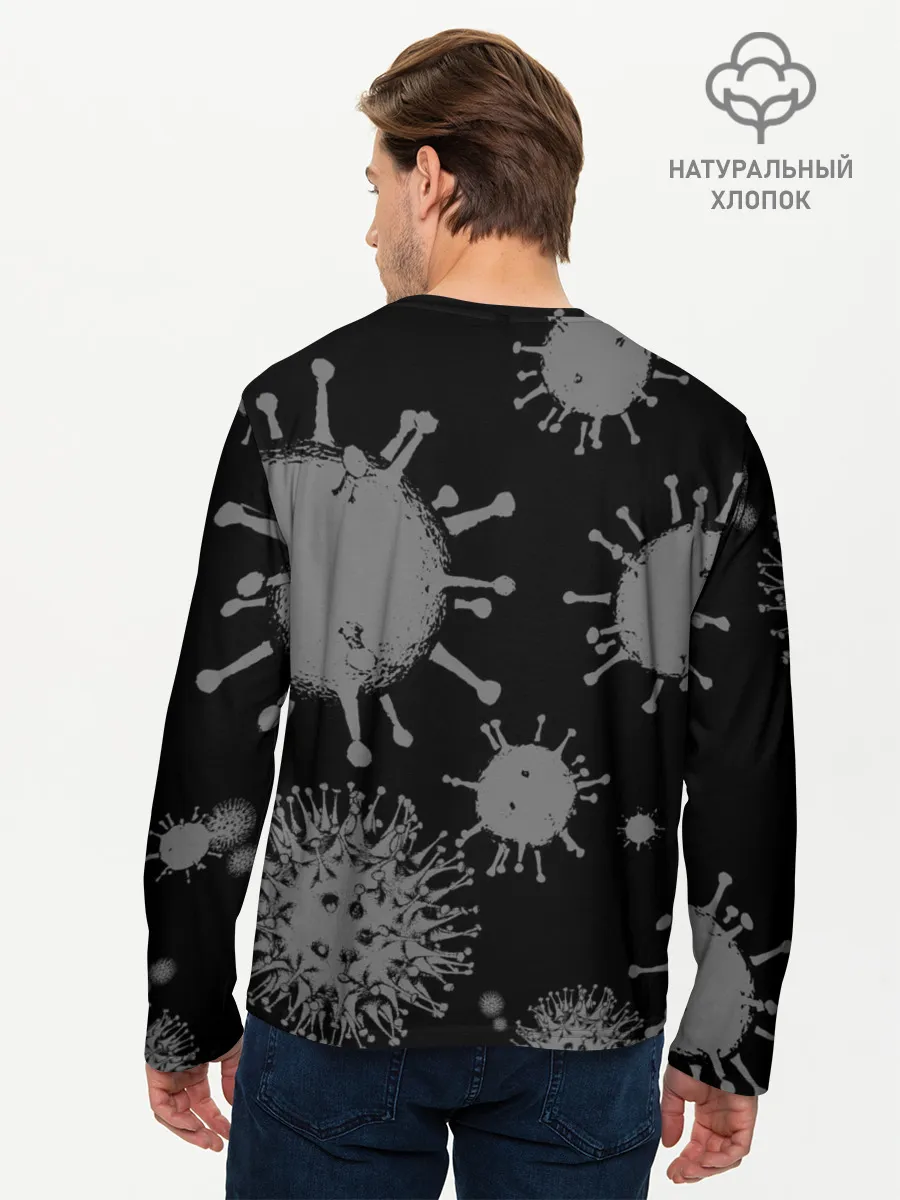 Мужской лонгслив базовый / Узбагойся.