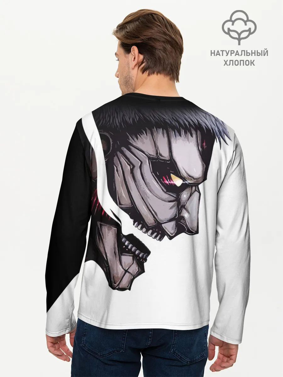 Мужской лонгслив базовый / Злобный титан
