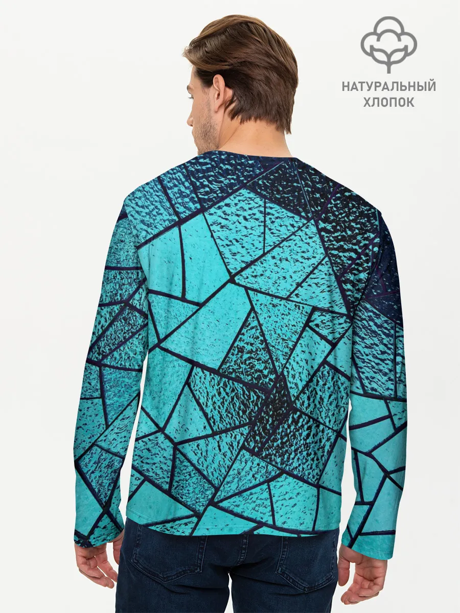 Мужской лонгслив базовый / НЕОНОВЫЙ ВИТРАЖ