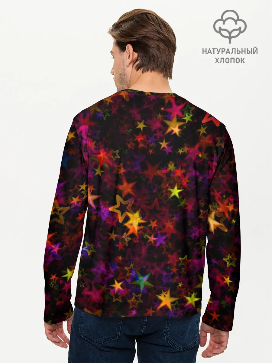 Мужской лонгслив базовый / Stars