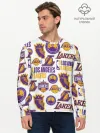 Мужской лонгслив базовый / LAKERS LOGO