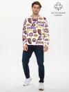 Мужской лонгслив базовый / LAKERS LOGO