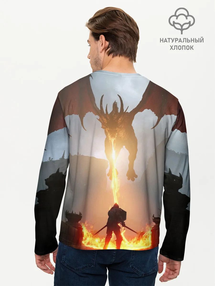 Мужской лонгслив базовый / Demons Souls