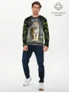 Мужской лонгслив базовый / ТИГР В ЛЕСУ
