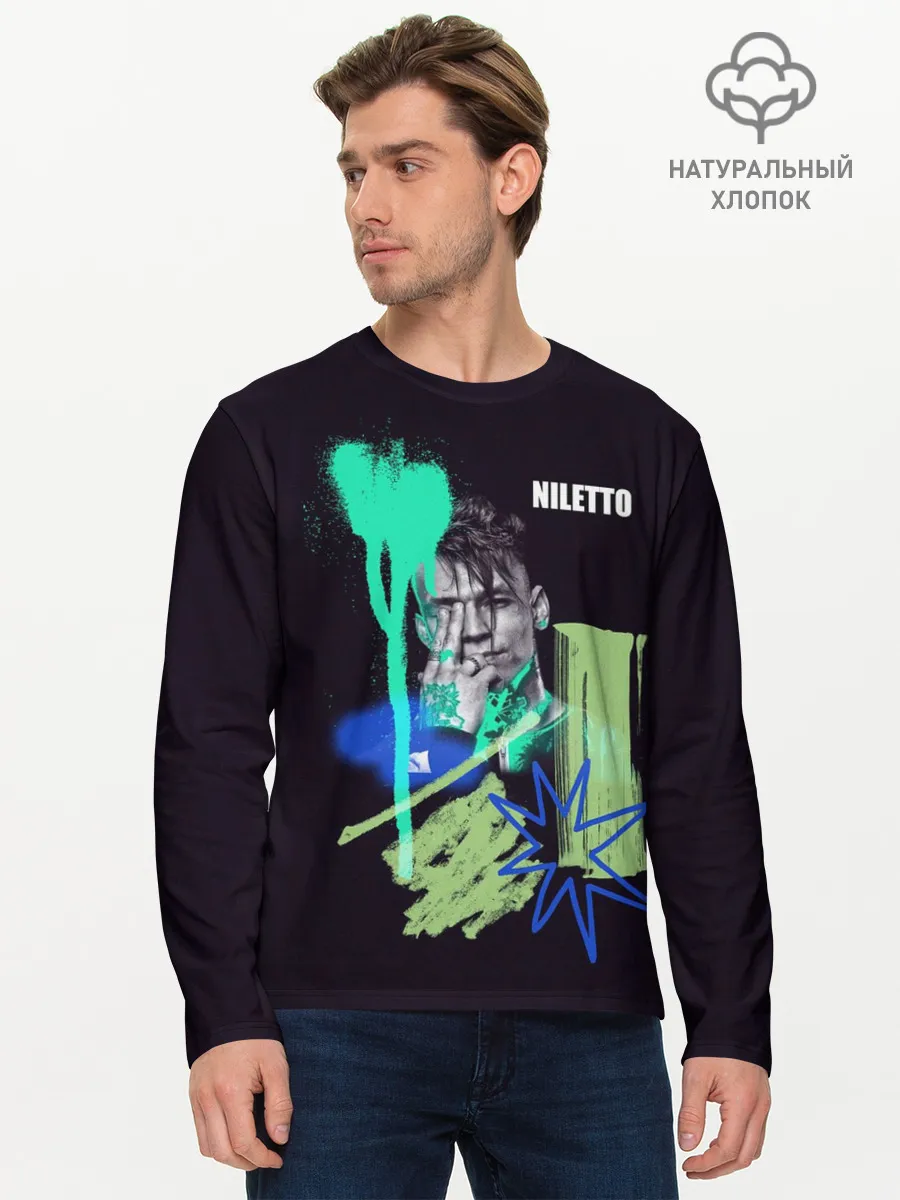Мужской лонгслив базовый / Niletto