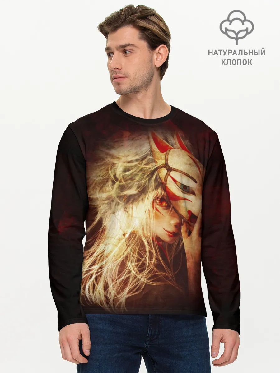 Мужской лонгслив базовый / Кицуне