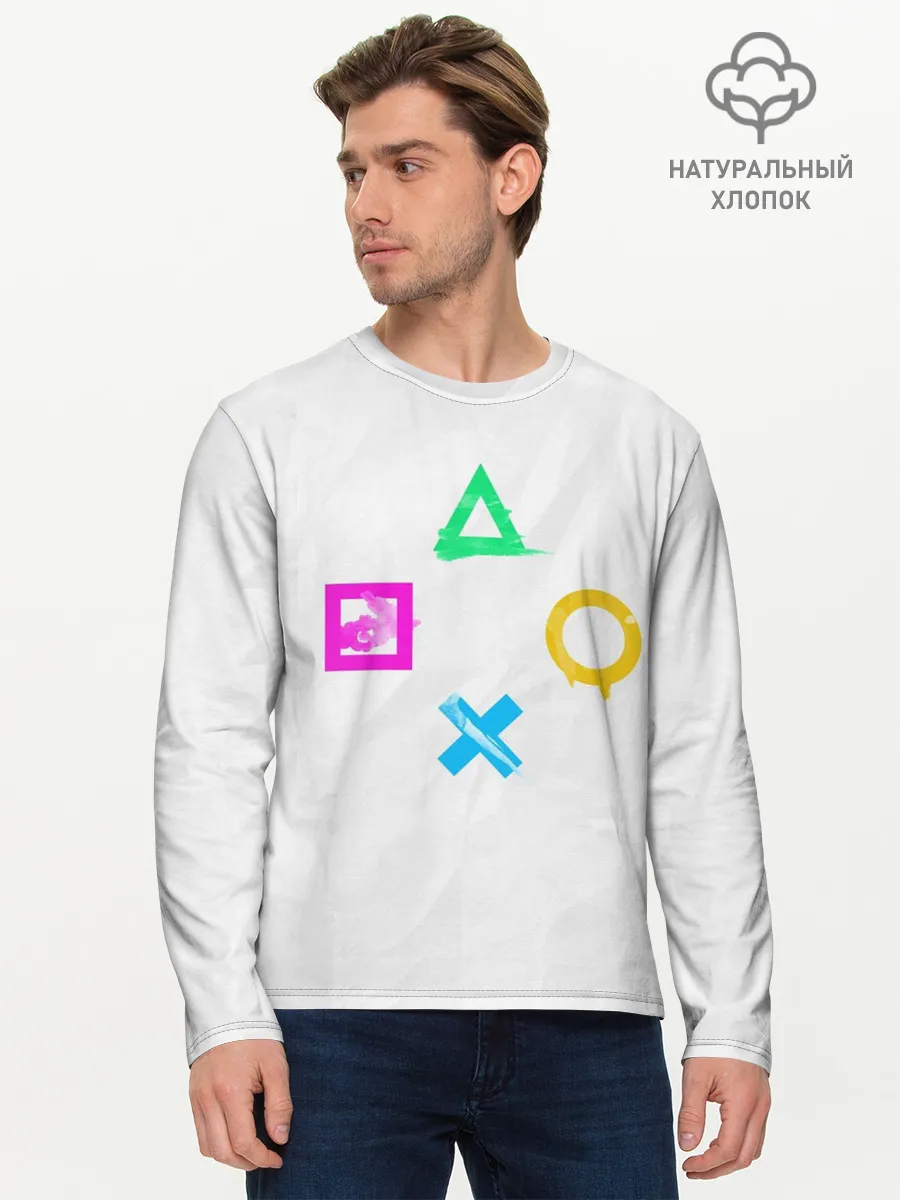 Мужской лонгслив базовый / GAMEPAD