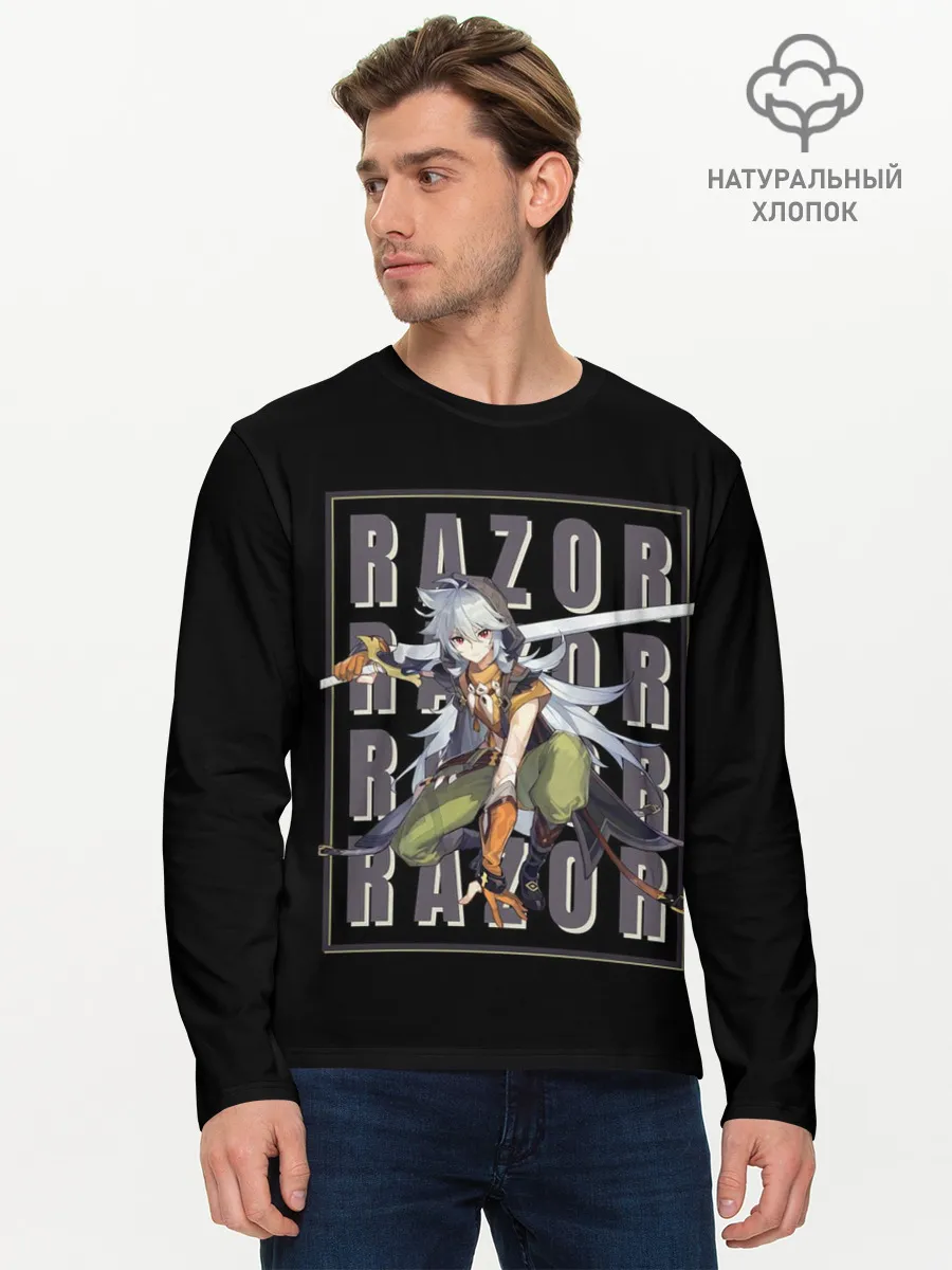 Мужской лонгслив базовый / Genshin Impact