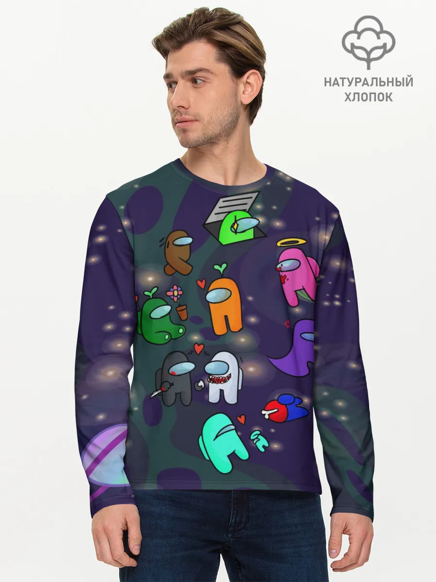 Мужской лонгслив базовый / Among Us