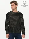 Мужской лонгслив базовый / Черная кожа