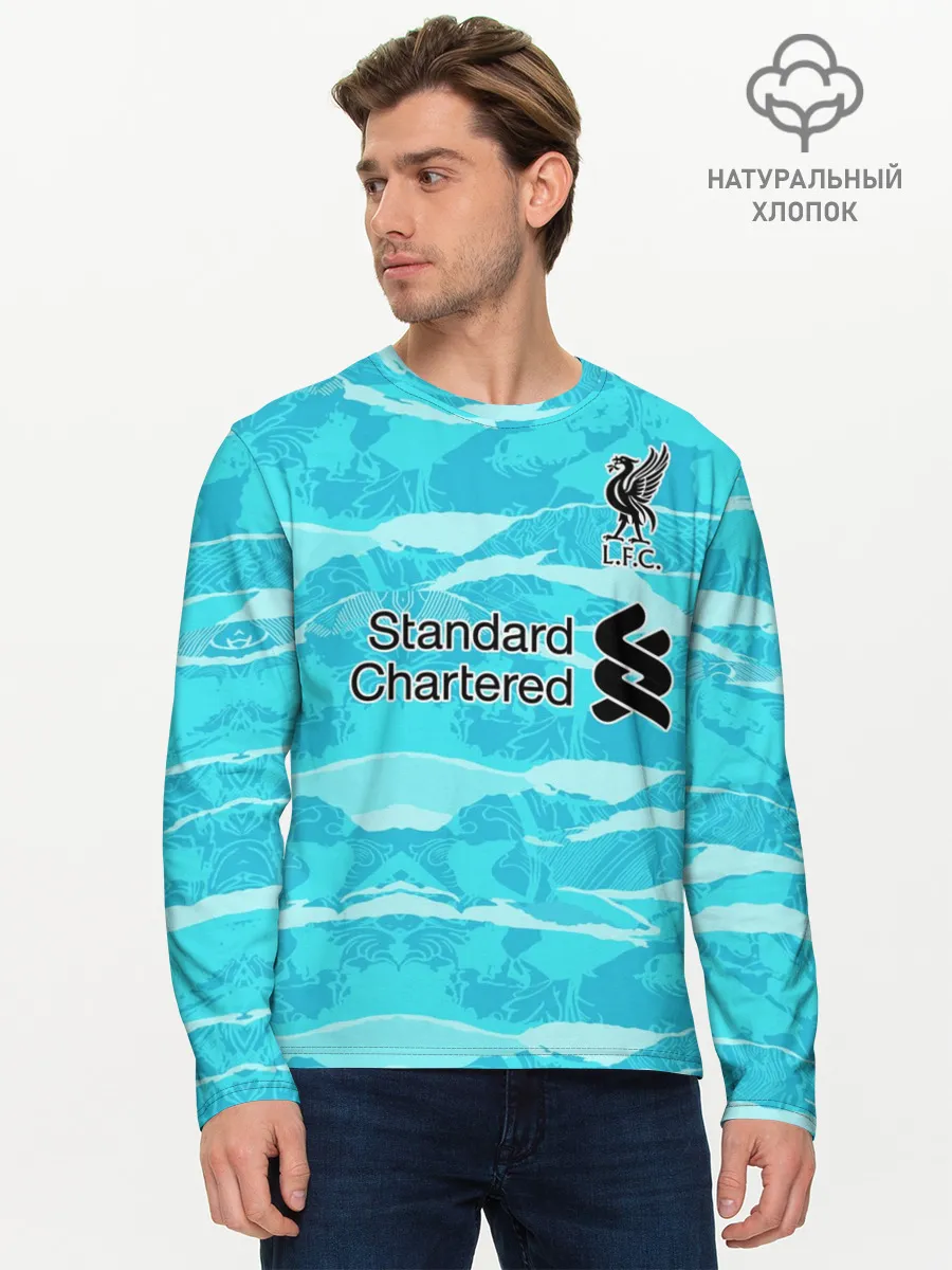Мужской лонгслив базовый / LIVERPOOL выездная сезон 20/21