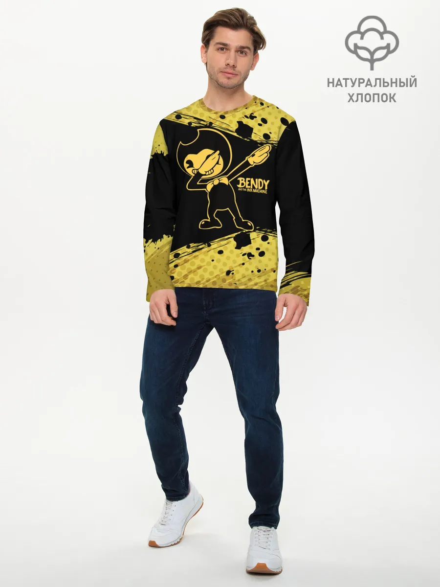 Мужской лонгслив базовый / BENDY AND THE INK MACHINE.