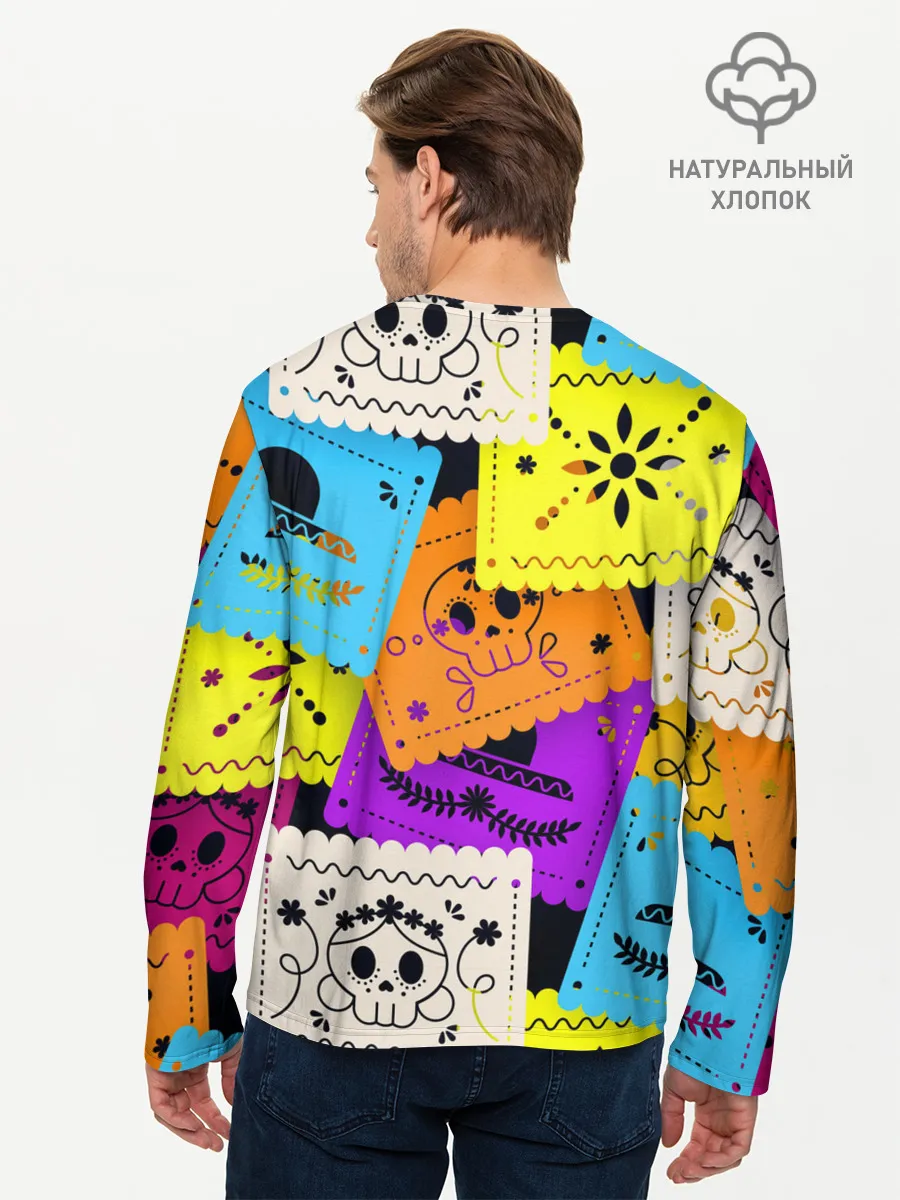 Мужской лонгслив базовый / Color pattern