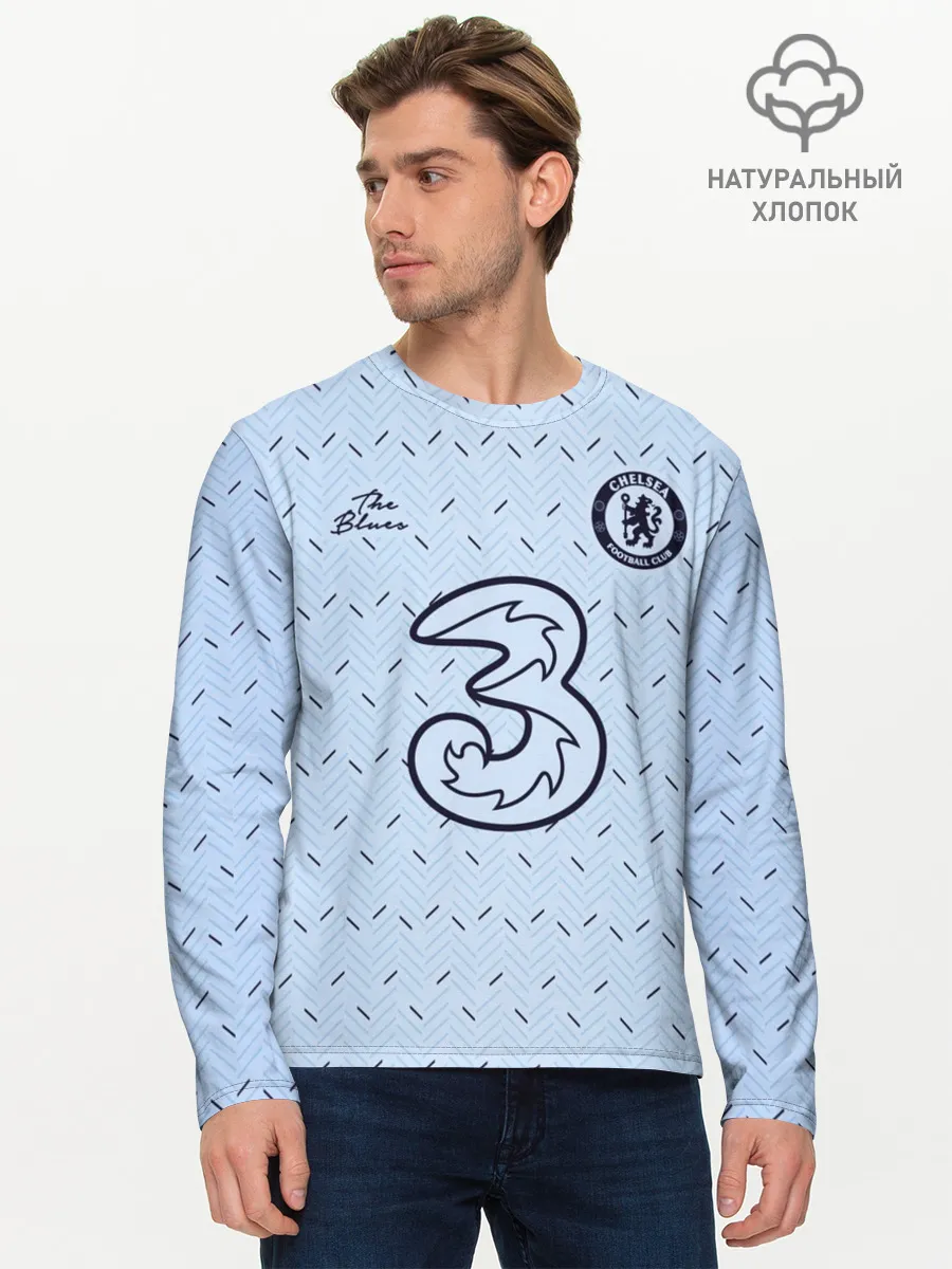 Мужской лонгслив базовый / CHELSEA выездная сезон 20/21