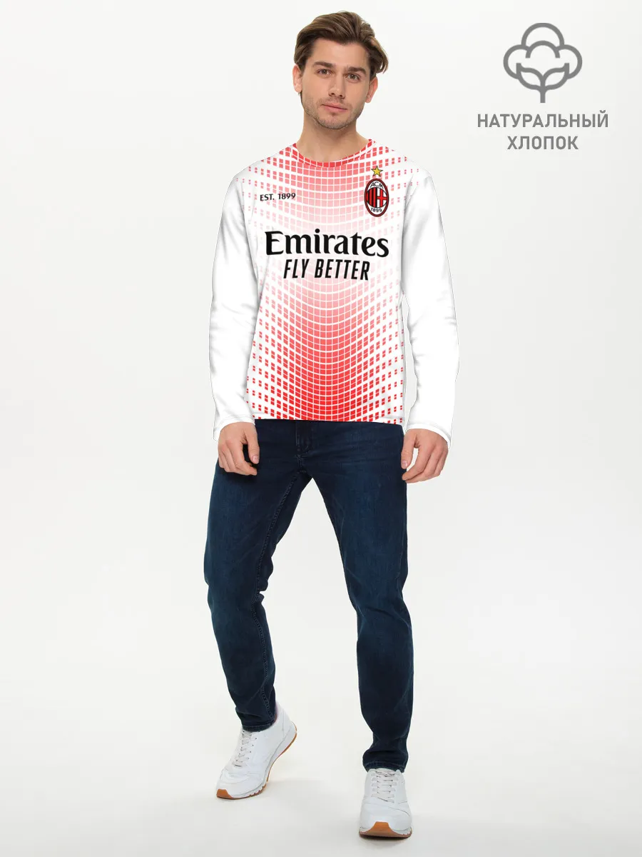 Мужской лонгслив базовый / AC MILAN 20/21 - ГОСТЕВАЯ