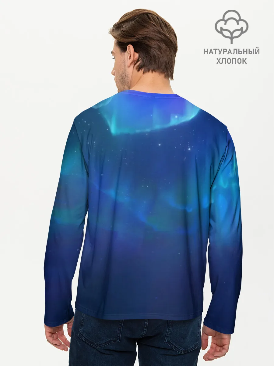 Мужской лонгслив базовый / Одинокий Волк