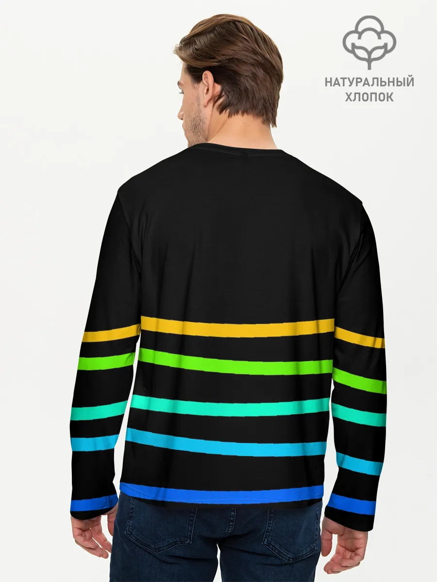 Мужской лонгслив базовый / В небо