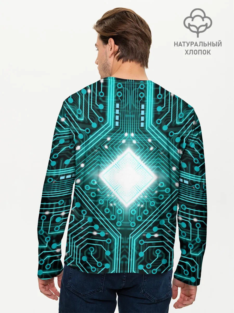 Мужской лонгслив базовый / Схема