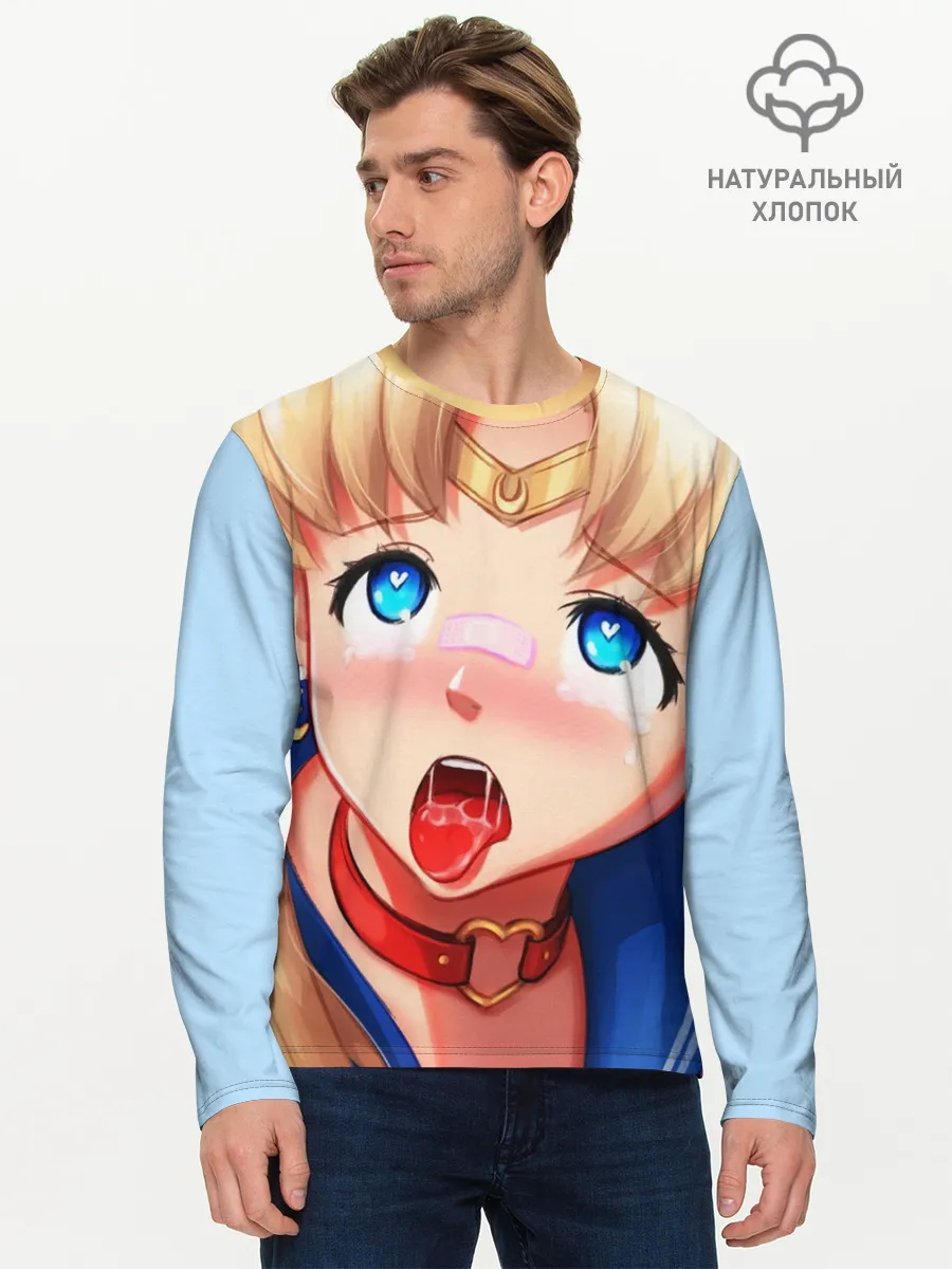 Мужской лонгслив базовый / SAILOR MOON AHEGAO