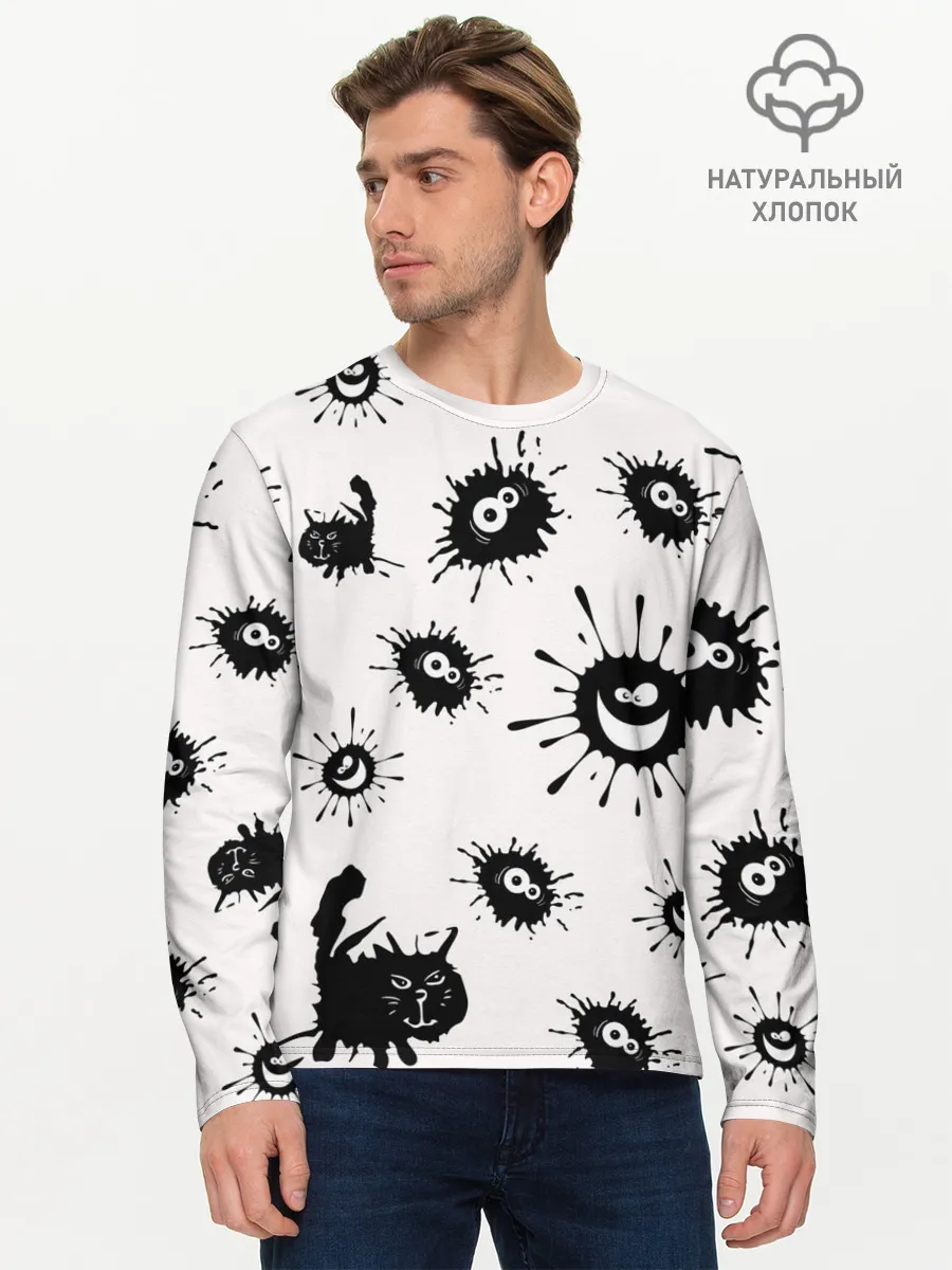 Мужской лонгслив базовый / COVID-19