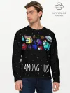 Мужской лонгслив базовый / Among Us Звёзды