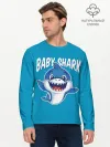 Мужской лонгслив базовый / Baby Shark