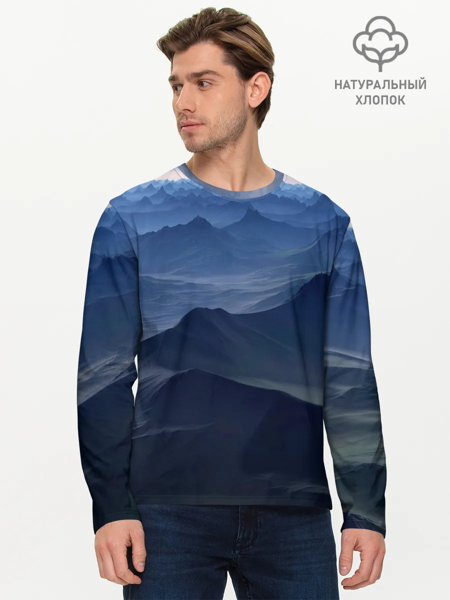 Мужской лонгслив базовый / Горный массив
