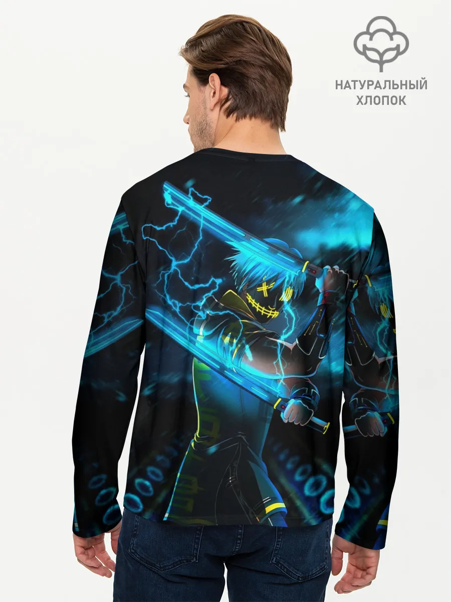 Мужской лонгслив базовый / NEON SAMURAI