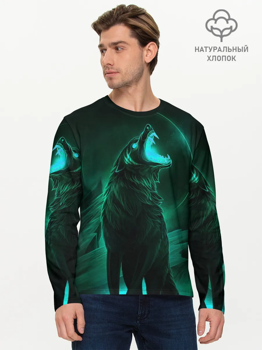Мужской лонгслив базовый / Оборотень