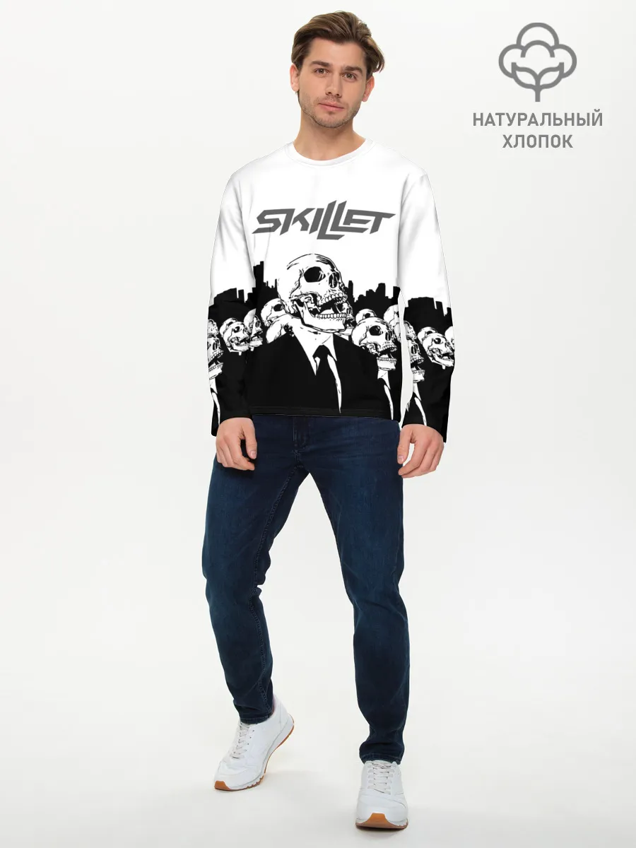Мужской лонгслив базовый / SKILLET